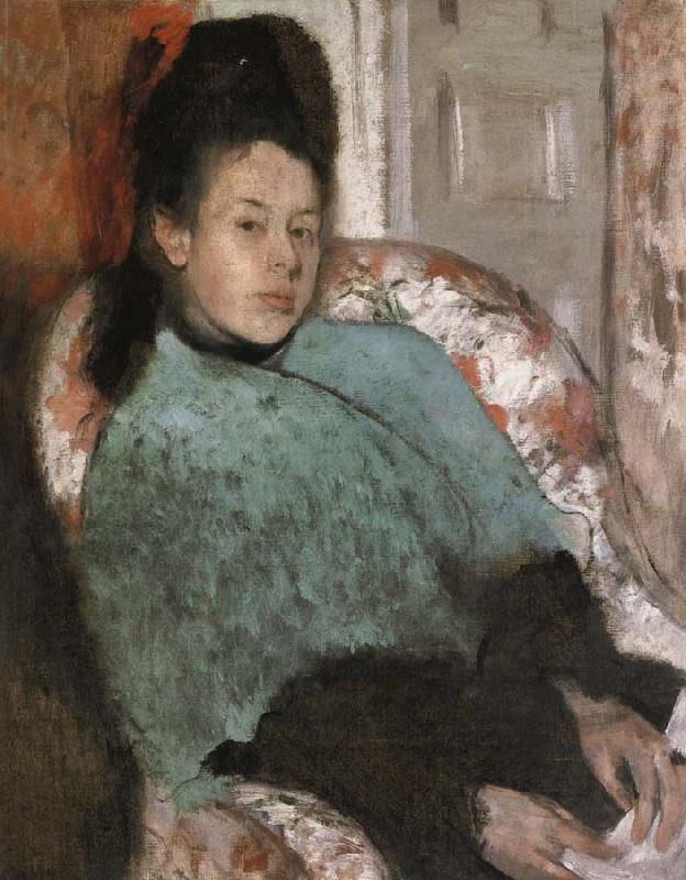 Edgar Degas Portrait of Elena Carafa oil painting picture